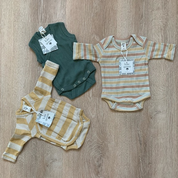 kate quinn Other - Kate Quinn Ribbed Organic Baby Onesies